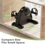Mini Exercise Bike, Under Desk Bike Pedal Exerciser for Arm/Leg Exercise, Adjustable Resistance with LCD Screen Display for Home/Office Workout - Image 7