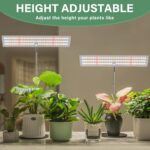 LORDEM Grow Light, Full Spectrum LED Plant Light for Indoor Plants, Height Adjustable Growing Lamp with Auto On/Off Timer 4H/8H/12H, 4 Dimmable Brightness, Ideal for Home Desk Plant Lighting - Image 6