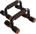 READAEER Push Up Bars Gym Exercise Equipment Fitness 1 Pair Pushup Handles with Cushioned Foam Grip and Non-Slip Sturdy Structure Push Up Bars for Men & Women