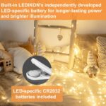 24 Pack Fairy Lights Battery Operated String Lights-3.3ft 20 LED Silver Wire Warm White Firefly Mini Lights for Wedding,Party,Table Centerpieces,DIY Crafts,Mason Jars,Christmas Decor - Image 4