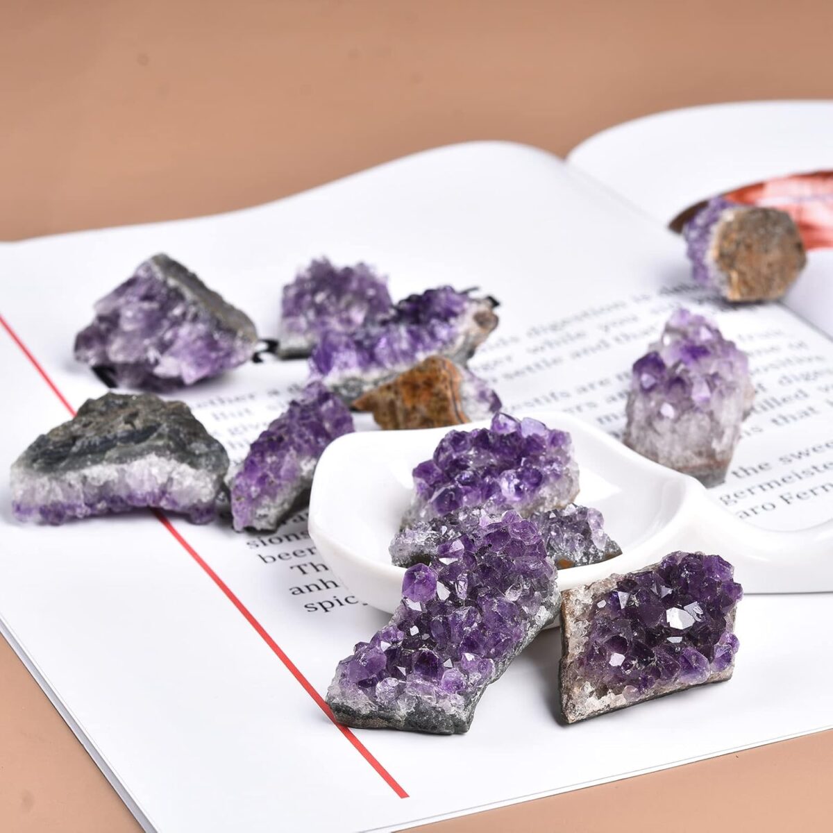 JIC Gem Amethyst Clusters Natural Raw Amethyst Geode Rock Healing Crystals Cluster Witchcraft Gemstone Specimen - Image 6