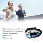 Running Belt Fanny Pack, Running Waist Pack for Women & Men USA Patented Hands-Free Reflective Runner Pouch Belt Fitness Workout Bag No-Bounce Adjustable Sport Travel Fanny Pack Cell - Image 7
