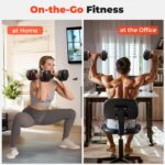 Adjustable Dumbbells Set, Adjustable Weights15/25/35/45/55lbs,Adjustable Dumbbell Pair 110LBS Exercise Fitness Fast Adjust Hex Weight for Full Body Workout Fitness Adjustable dumbbell set 2 - Image 2