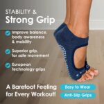Tucketts Toeless Pilates Socks with Grips for Women, Non-Slip Yoga & Barre Socks for Stability & Barefoot Workouts, Size 5-13 - Image 7