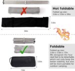 22 inch Portable Outdoor Fire Pit, Collapsing Steel Mesh Fireplace - Perfect for Camping, Backyard and Garden - Carrying Bag Included - Image 5