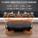 Vibration Plate Exercise Machine, PBYRD Lymphatic Drainage Machine for Weight Loss, Full Body Workout Vibrate Fitness Platform, Helps Toning Shaping Wellness Home Gyms Workout - Max User Weight 330lbs - Image 4