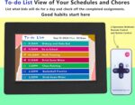 MASSII 2025 Digital Teaching Clock Talking Time, 24 Alarms Custom Reminders, Checklist to-Do List, Auto DST & Calendar Display, Sleep Trainer, Easy to Use for Kids Birthday Gift- Black with Remote - Image 6