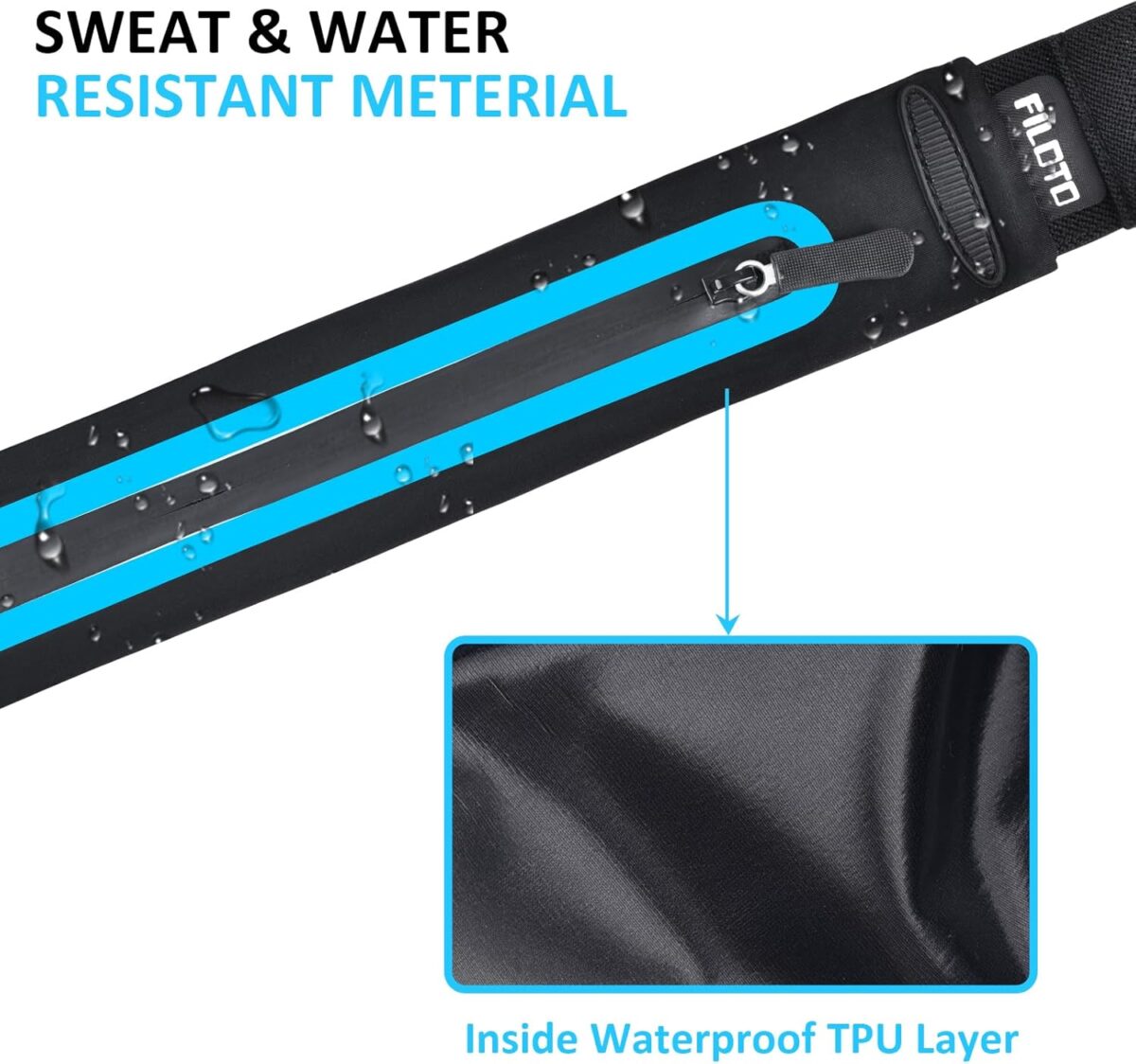 Running Belt Fanny Pack, Running Waist Pack for Women & Men USA Patented Hands-Free Reflective Runner Pouch Belt Fitness Workout Bag No-Bounce Adjustable Sport Travel Fanny Pack Cell - Image 5
