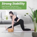 Cork Yoga Blocks 2 Pack Set, Natural Cork Soft Non-Slip Yoga Blocks, High Density & Eco Friendly Yoga Accessories for Women| Men, Ideal for Yoga, Pilates, Stretching and Toning - Image 3