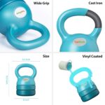 TopMade Adjustable Kettlebell Weights Set Cast Iron Exercise Fitness Kettle Ball Grip 5, 8, 9,12lb Free Weight Men Women Kettlebells for Home Gym Workout Ballistic, Core,Strength Training - Image 9