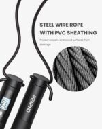 RENPHO Cordless Jump Rope, Weighted Jump Rope with Counter, Jump Ropes for Fitness, Smart Skipping Rope for Crossfit, Gym, Burn Calorie, APP Data Analysis, at-Home-Workout for Women Men Adult Kids - Image 7