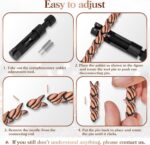 Copper Anklet for Women Magnetic Copper Ankle & Lymphatic Drainage Ring with 3500 Gauss Magnets 100% Solid Pure Copper Jewelry Gift with Adjustment Tool (Fishtail） - Image 5
