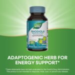 Nature's Way Rhodiola Premium Extract, 250 mg per serving, Supports Energy & Cognitive Performance*, Adaptogenic Herb*, Non-GMO Project Verified, Vegan, Gluten Free, 60 Capsules (Packaging May Vary) - Image 5