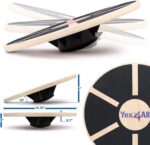 Yes4All Versatile Wooden Wobble Balance Board, Balance Trainer for Mobility Training, Standing Desk, Core Training, Exercise Balance Stability Trainer - Image 2