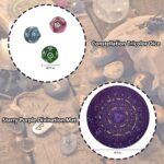 Knana 6Pcs Pendulum Board for Divination - Pendulum Crystal for Dowsing, Tarot Dice Astrology Dice with Box, Wiccan Supplies and Tools, Tarot Divination for Beginners - Image 2
