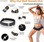 Slim Running Belt for Women and Men, Waterproof Phone Holder for Running, Reflective 2-Pocket Waist Pack for Storing Runner’s Essentials Safely, Runner’s Fanny Pack, Money Belt Fits Most Phones - Image 8