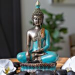 25DOL Buddha Statues for Home. 12.5" Buddha Statue (The Moment of Enlightenment). Collectibles and Figurines, Meditation Decor, Spiritual Living Room Decor, Yoga Zen Decor, Hindu and East Asian Décor