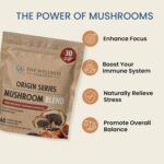 The Wellness Company Mushroom Blend | 60ct (1 Month) | 5 Mushrooms: Reishi, Lion’s Mane, Turkey Tail, Cordyceps, Chaga | Non-GMO, Gluten-Free | Supports Stress, Cognitive Function & Immune Health - Image 4