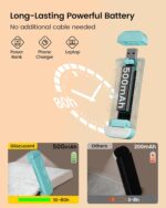 Glocusent USB Rechargeable Book Light for Reading in Bed, Portable Clip-on LED Reading Light, 3 Amber Colors & 5 Brightness Dimmable, Compact & Long Lasting, Perfect for Book Lovers, Kids - Image 4