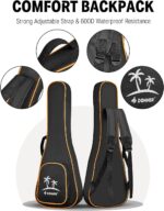 Donner Tenor Ukulele Mahogany Professional 26 inch Ukelele Starter Bundle Kit with Free Online Lesson Gig Bag Strap Nylon String Tuner Picks Cloth DUT-1 Ukalalee Set - Image 6
