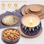 Scented Candles Gifts Set for Women, Aromatherapy Candles for Home Scented, Upgraded Large Tin of Soy Candle Lavender Candle Birthday Gifts for Women Mom Bath Spa Meditation Christmas Gifts Candles - Image 5