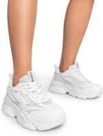 DREAM PAIRS Women's Platform Chunky Fashion Sneakers Jaxon Walking Lace-Up Comfortable Dad Sneakers Workout Sport Work Casual Tennis Shoes - Image 6