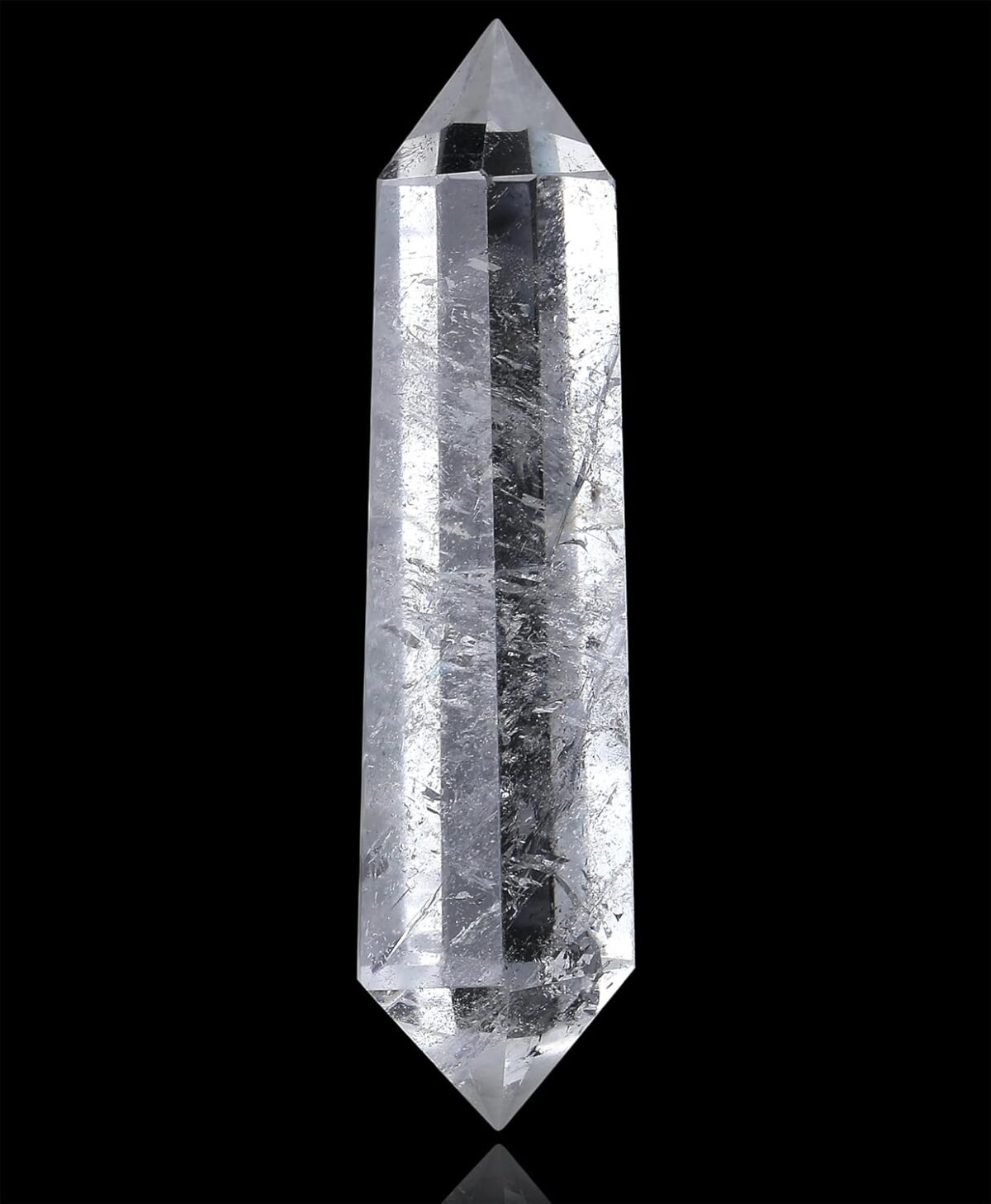 YATOJUZI 3.5" Clear Quartz Healing Crystals Wand Natural Crystals and Healing Stones Large Hexagonal Clear Quartz Crystal Points for Meditation Divination Reiki Energy Balancing 1PCS - Image 3