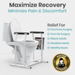 Vive Toilet Safety Frame with Arms (FSA/HSA Eligible) - Toilet Safety Support Rail for Seniors - Toilet Bar with Handles for Elderly, Handicapped & Disabled - Bathroom Assistance Aid to Help Stand - Image 7