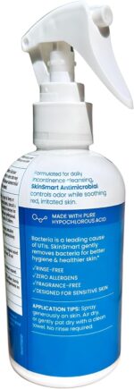 SkinSmart Antimicrobial Perineal Cleanser, Ideal for Incontinence Care and Postpartum, Removes Bacteria, 8 oz Spray - Image 2