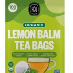 FGO Organic Lemon Balm Tea, 100 Count, Eco-Conscious Herbal Tea Bags, Resealable Bag, Caffeine Free, Packaging May Vary (Pack of 1)