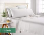 King Sheets by Pure Bamboo, Genuine 100% Organic Viscose Derived from Bamboo Bed Sheet Set, Luxuriously Soft & Cooling, Double Stitching, Lifetime Quality Promise (King, White) - Image 5