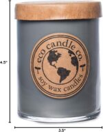 Eco Candle Co. Recycled Candle, Nag Champa, 18 oz. Double Wick - Scents of Plumeria, Asian Resins, & Sandalwood - 100% Soy Wax, No Lead, Kraft Paper Label & Lid, Hand Poured, Midwest Grown Soybeans - Image 8