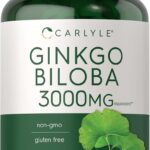Carlyle Ginkgo Biloba 3000mg | 400 Tablets | Non-GMO, Gluten Free Herbal Supplement