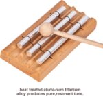 Three Tone Chime Bell for Teachers' Classroom Management, Meditation Chimes, Mindfulness Hand Bell, Percussion Instrument Reminder for Prayer Yoga Eastern Energies Music - Image 3