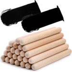 ZEAYEA 24 Pack Rhythm Sticks with 3 Carry Bag, 8 Inch Wood Claves Musical Percussion Instrument, Hardwood Musical Sticks for Music Parties Musical Education - Image 8