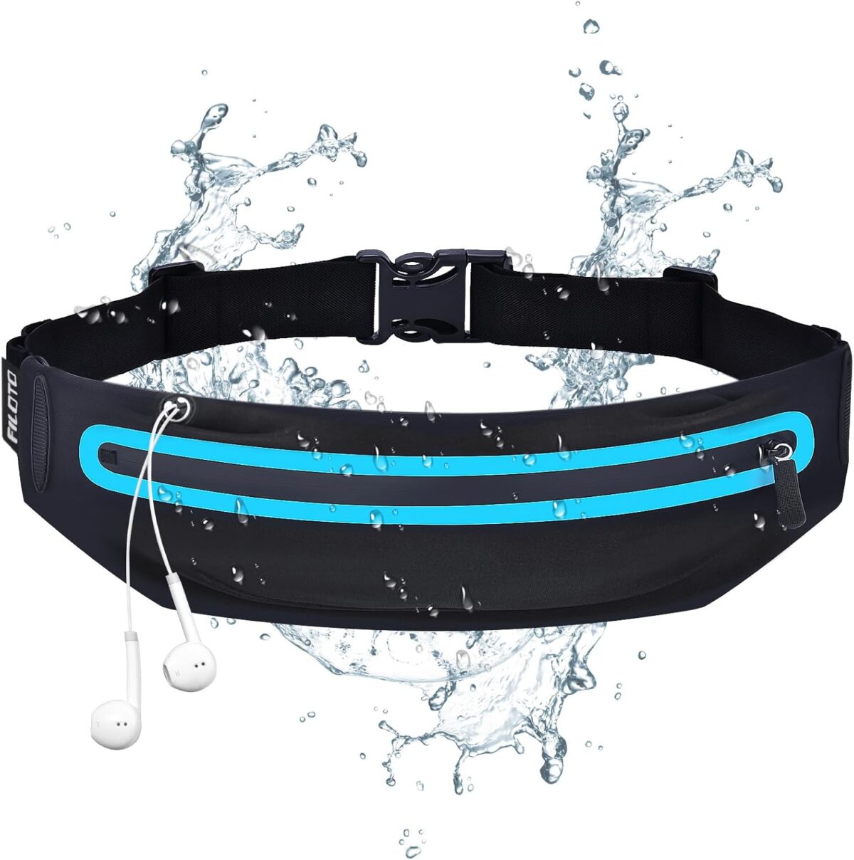 Running Belt Fanny Pack, Running Waist Pack for Women & Men USA Patented Hands-Free Reflective Runner Pouch Belt Fitness Workout Bag No-Bounce Adjustable Sport Travel Fanny Pack Cell - Image 8