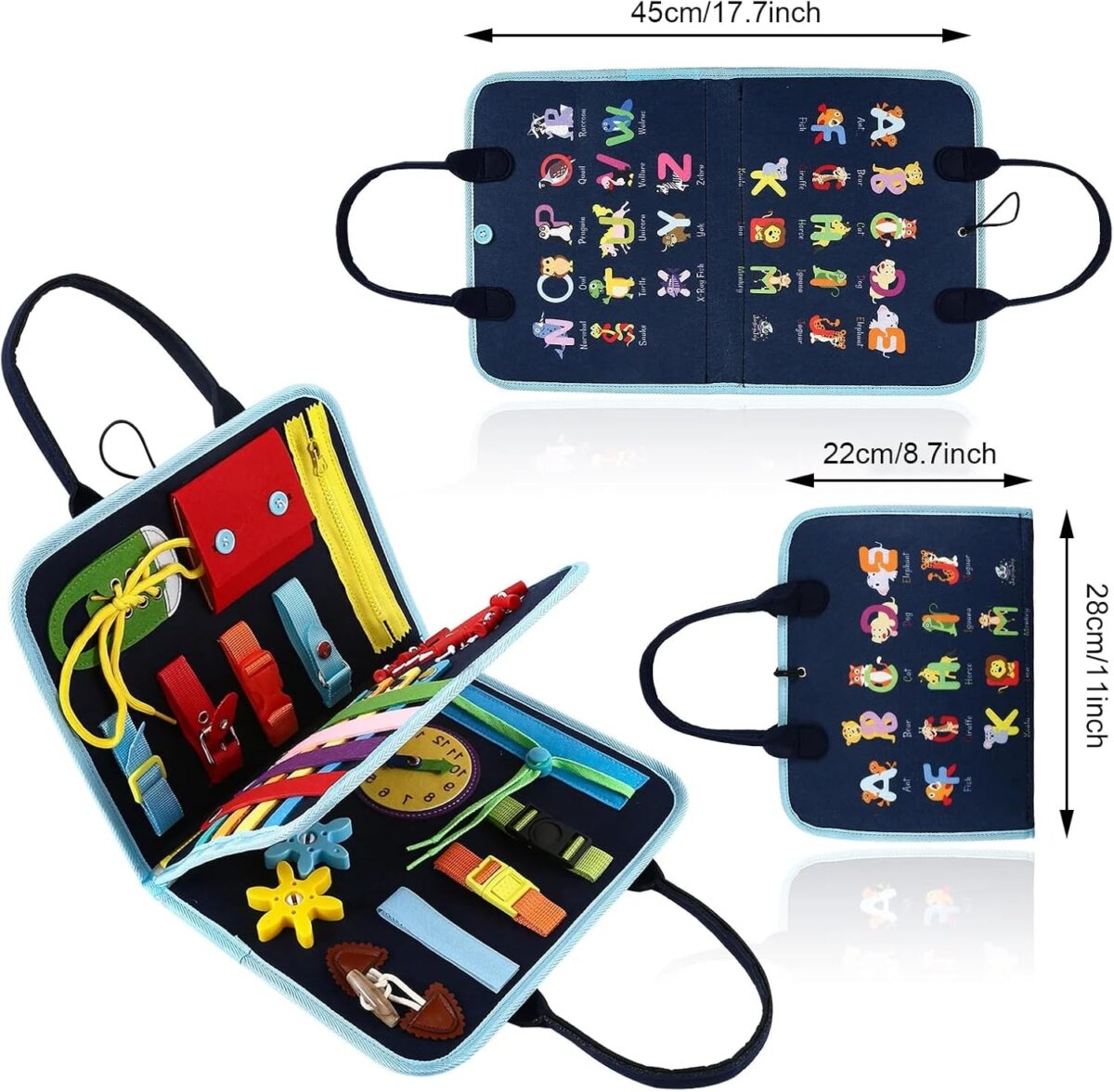 Fidget Blanket for Adults with Dementia,Dementia Activities for Seniors,Alzheimers Dementia Products for Elderly,Toddler Busy Board ,Fidget Toys,Autism Sensory Toys for Autistic Children. - Image 2