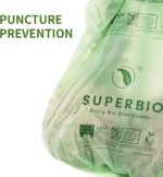 SUPERBIO 1.6 Gallon Handle Tie Compostable Food Scrap Bags For Counter Top Compost Bin, Small Compost Bags, 50 Count, 6 Liter, BPI & OK compost INDUSTRIAL Certified - Image 4