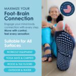 Tucketts Toeless Pilates Socks with Grips for Women, Non-Slip Yoga & Barre Socks for Stability & Barefoot Workouts, Size 5-13 - Image 4