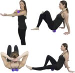 Posture Magic Massage Ball Kit for Myofascial Trigger Point Release & Deep Tissue Massage - Set of 6 - Large Foam/Small Foam/Lacrosse/Peanut/Spiky/Hand Exercise Ball (Purple) - Image 5