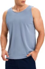 OYGSieg 6 Pack Men's Quick Dry Workout Tank Tops Breathable Gym Sleeveless Muscle Shirts for Active Men - Image 5