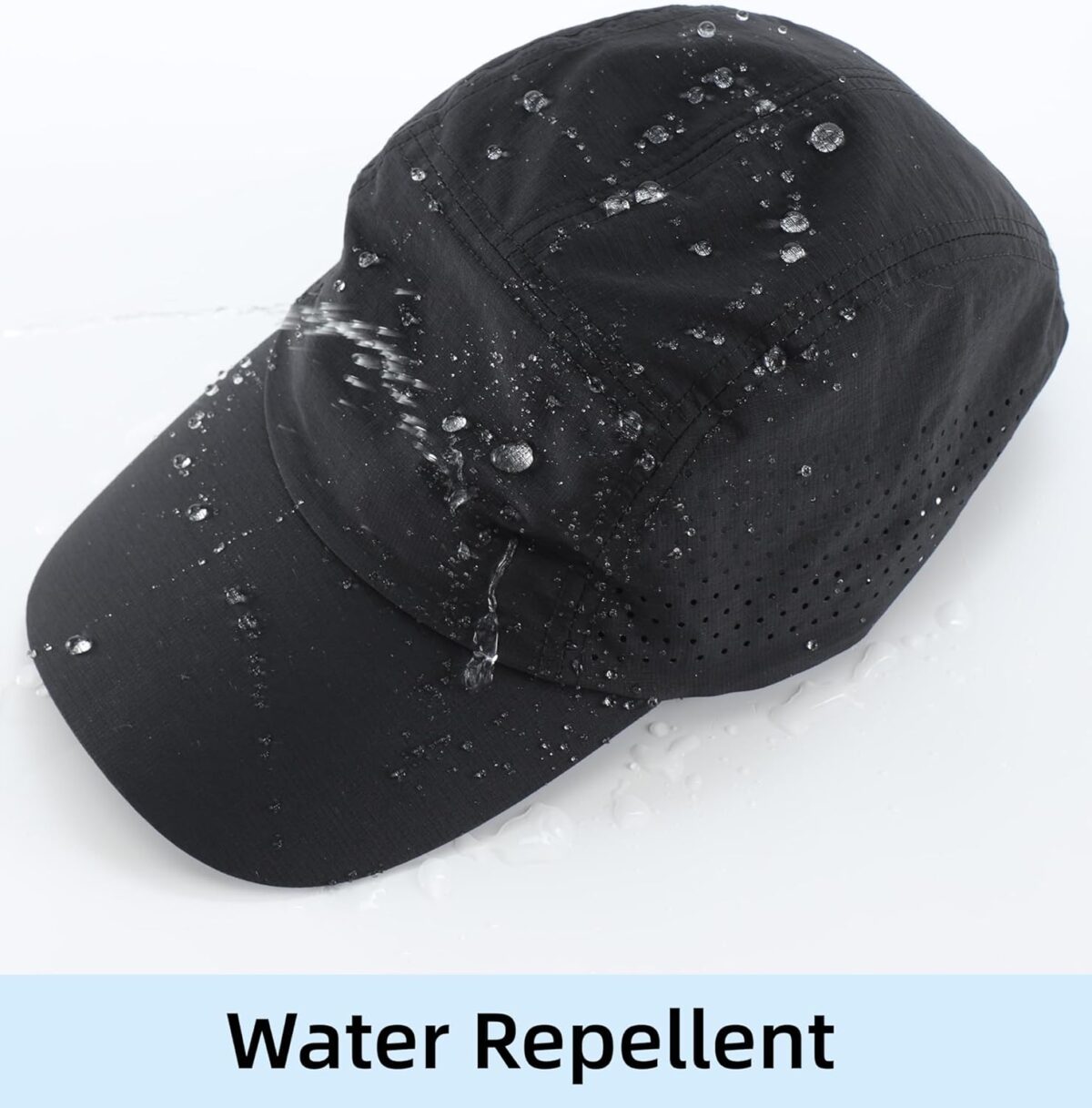 Connectyle Men's Breathable Run Hat Quick Dry Reflective Sport Cap Adjustable Lightweight Baseball Hat Unstructured Design - Image 6