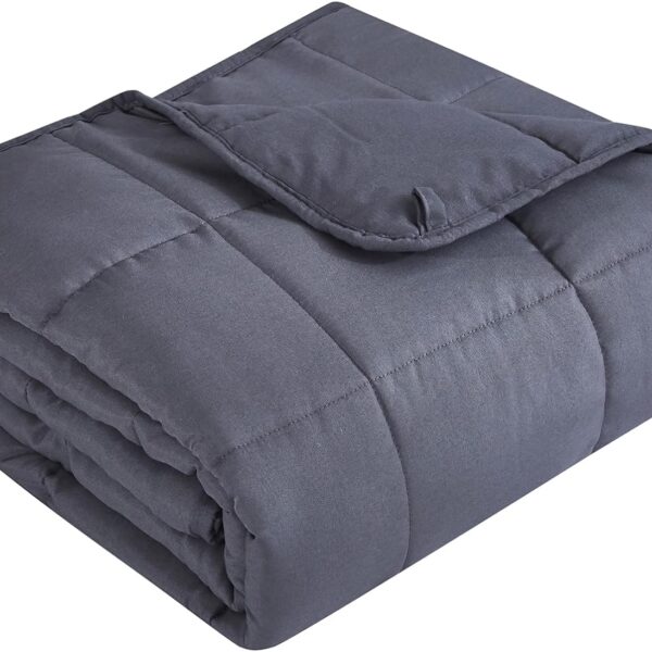 Topcee Weighted Blanket (20lbs 60"x80" Queen Size) for Adult All-Season Summer Fall Winter Cooling Breathable Heavy Microfiber Material with Glass Beads Big Blanket Soft Thick Comfort