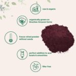 Organic Acai Powder, 8oz | 100% Natural Fruit Powder | Freeze-Dried Brazilian Wildberry Source | No Sugar & Additives | Great Flavor for Drinks, Smoothie, & Beverages | Non-GMO & Vegan Friendly - Image 3
