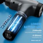 Massage Gun, Muscle Massage Gun for Athletes Handheld Electric Deep Tissue Back Massager, Percussion Massage Device for Pain Relief with 30 Speed Levels 9 Heads,Father's Day Gifts - Image 3