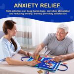 Fidget Blanket for Adults with Dementia, Dementia Activities for Seniors, Alzheimer's Products Multi-Use Busy Sensory Board, Gifts for Him Her Dementia Products for Elderly and Children with Autism - Image 7