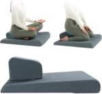 BALAPET Meditation Cushion Foam Meditation Pillows for Sit on Floor, Large Yoga Pillow,Ergonomic Meditation Cushion with Adjustable Cushions for Hip and Knee Support for Comfortable Kneel or Sit