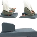 BALAPET Meditation Cushion Foam Meditation Pillows for Sit on Floor, Large Yoga Pillow,Ergonomic Meditation Cushion with Adjustable Cushions for Hip and Knee Support for Comfortable Kneel or Sit