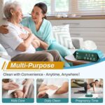 [720 Count, 12 Packs of 60] Wet Wipes for Adults, 12" x 8" Large Disposable Washcloths for Incontinence & Cleansing, Body Wipes Bath Wipes - Disposable Washcloths for Elderly - Image 7