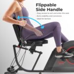 Sunny Health & Fitness Smart Heavy-Duty Recumbent Bike w/Wide Cushioned Seat & Back, Indoor Cycling Machine for Adult/Seniors Home Exercise, Free SunnyFit App Connect, Optional Workout Training Bands - Image 5